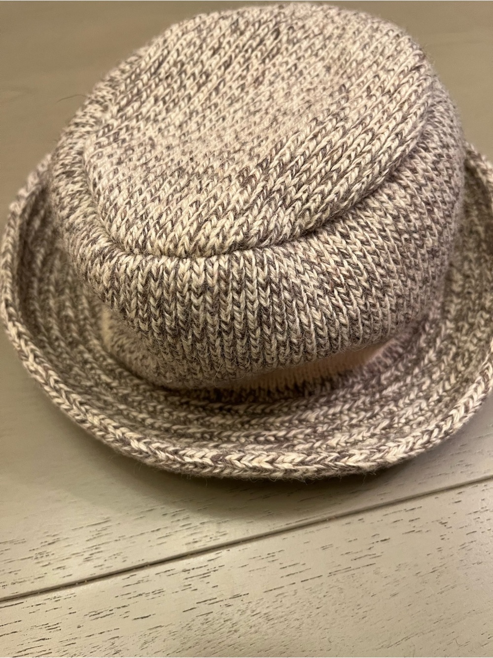 Men's Knit Bucket Hat - Gray Marled